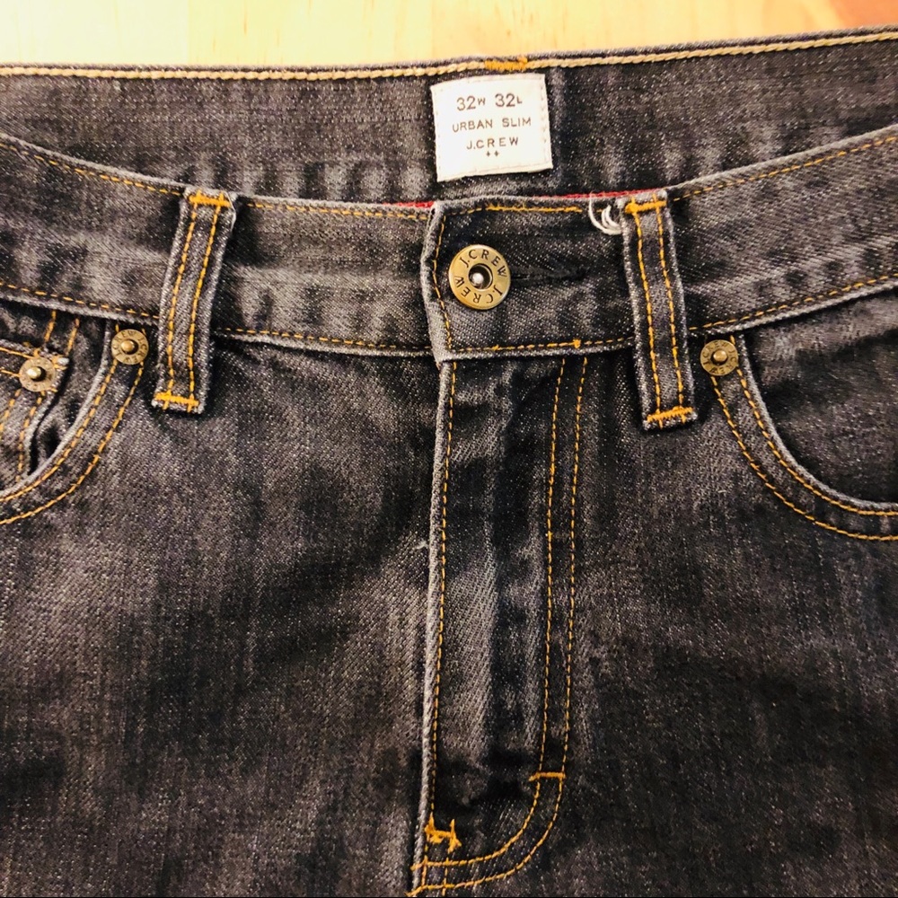 Dark gray J. Crew urban slim jeans